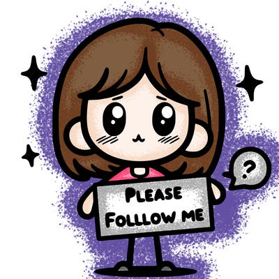 please follow me