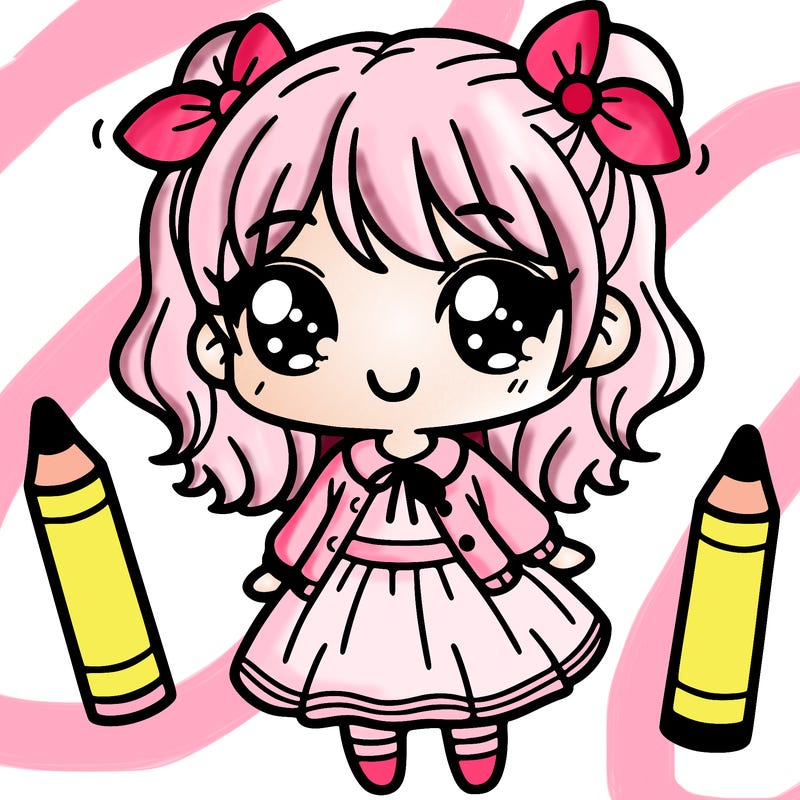 cartoon girl cute