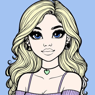 realistic pretty girl