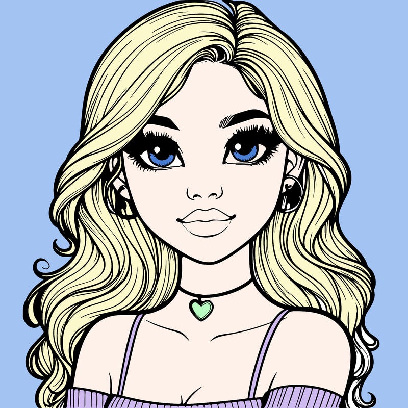 realistic pretty girl