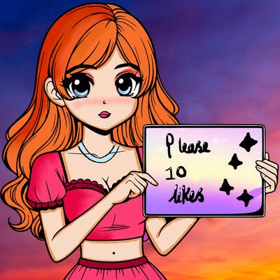 realistic pretty girl holding blank sign