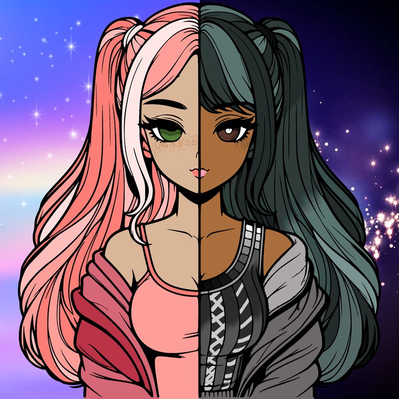 realistic girl split