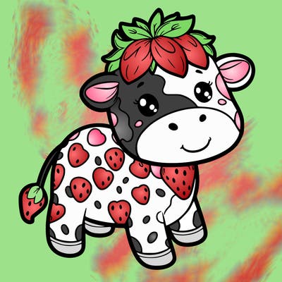 strawberry cow