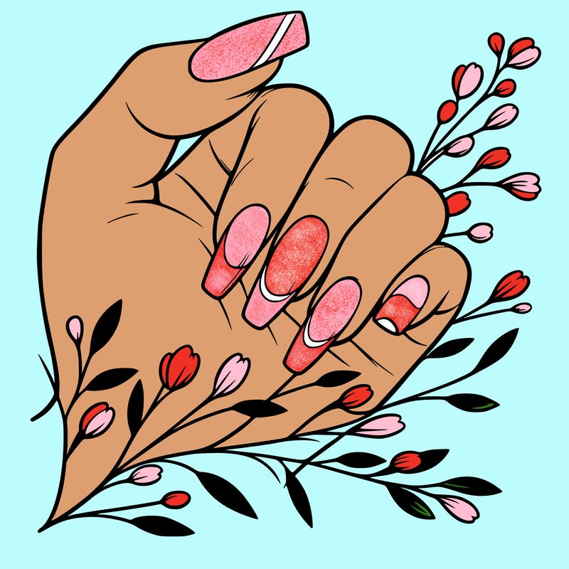 nails with french tip