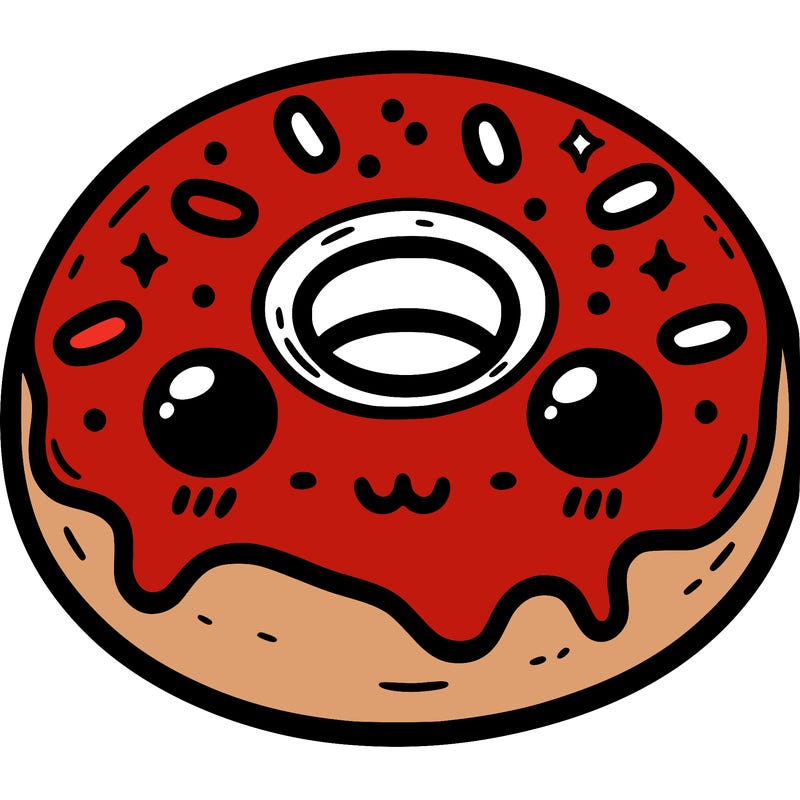simple cute donut