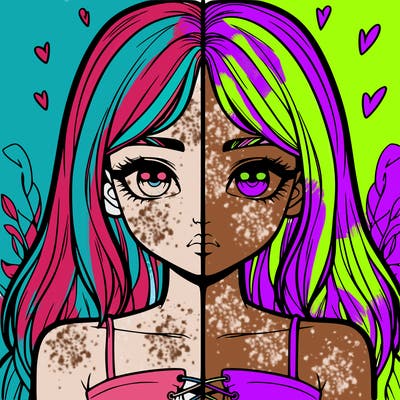 realistic girl split