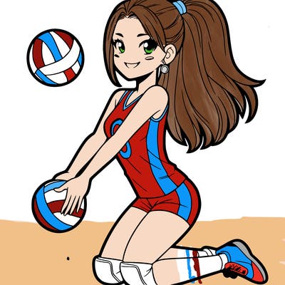 volleyball girl