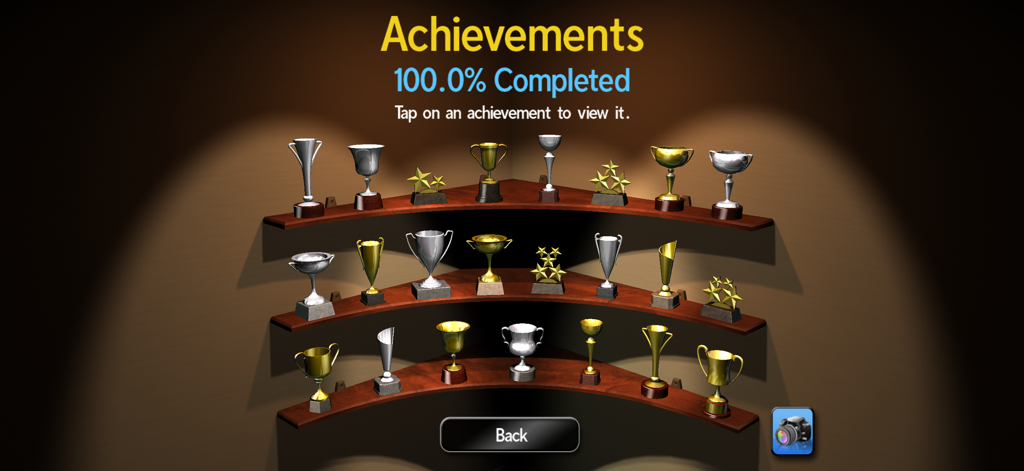 Pro Snooker & Pool 2026 - Pro Snooker and Pool 2026 trophy room showing 100 percent achievement completion