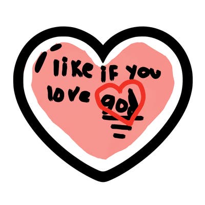 a blank heart