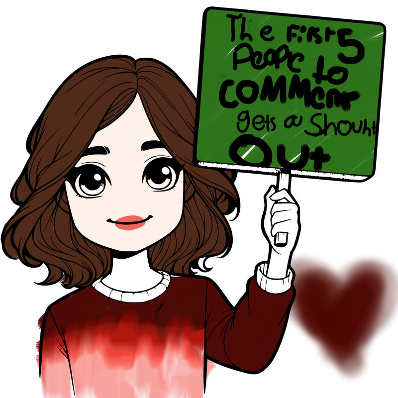 realistic girl holding up a sign