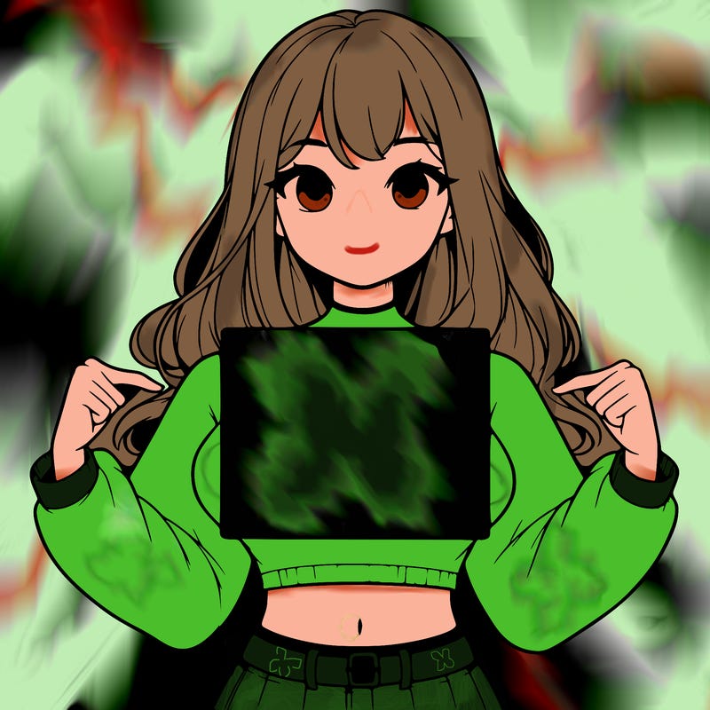 girl holding a blank sign in a long sleeve crop top