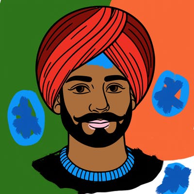 a man wearing a turban