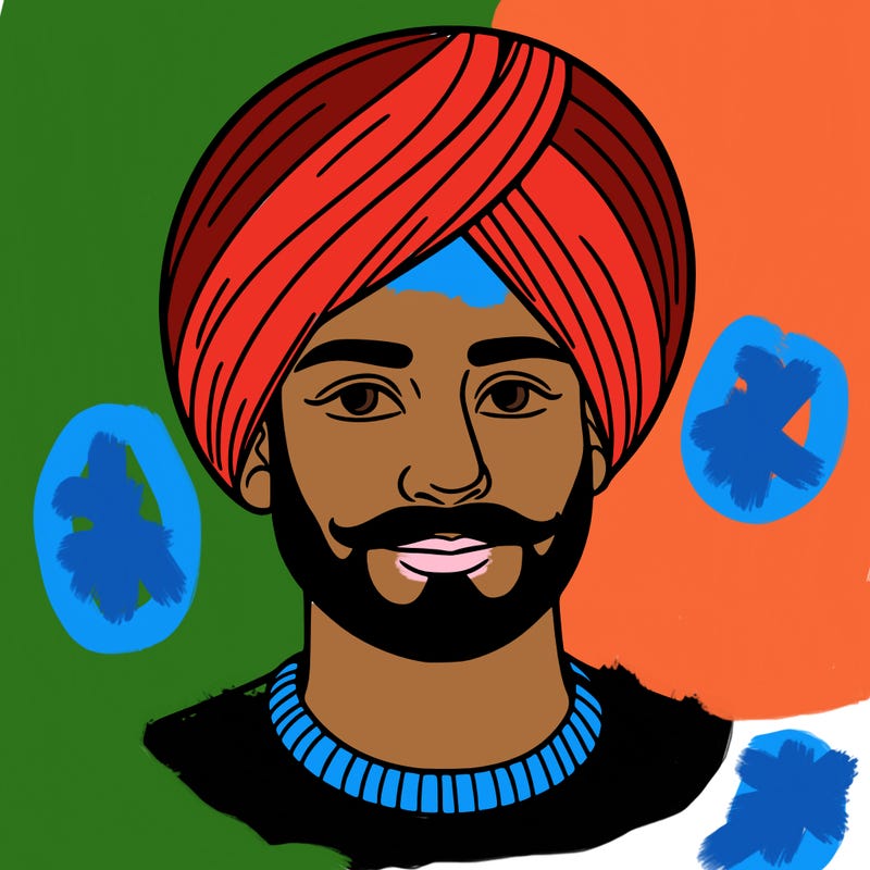 a man wearing a turban