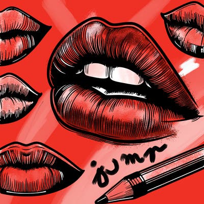 realistic  lips