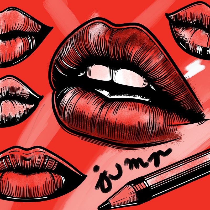 realistic  lips