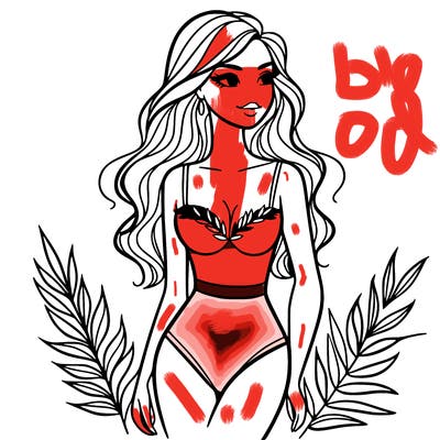 beautiful woman bathing suit