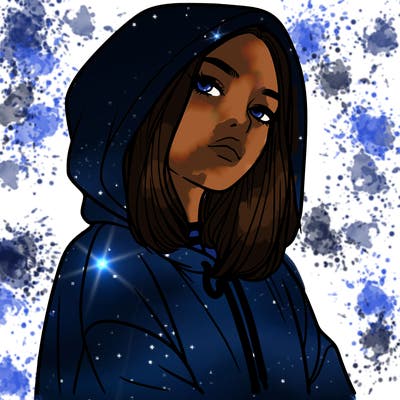 a realistic girl in a hoodie