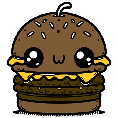 burger cute