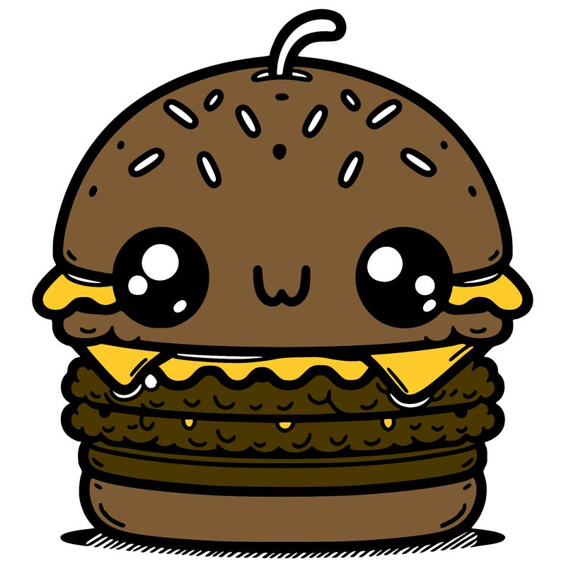 burger cute