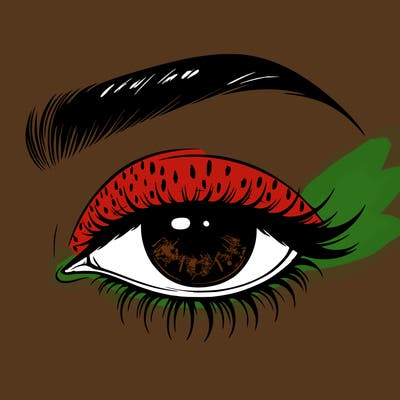 eye closed realistic