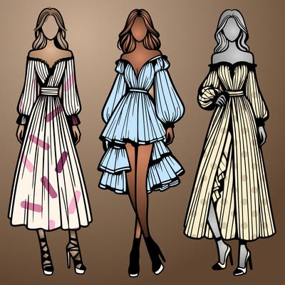 fashion models dresses