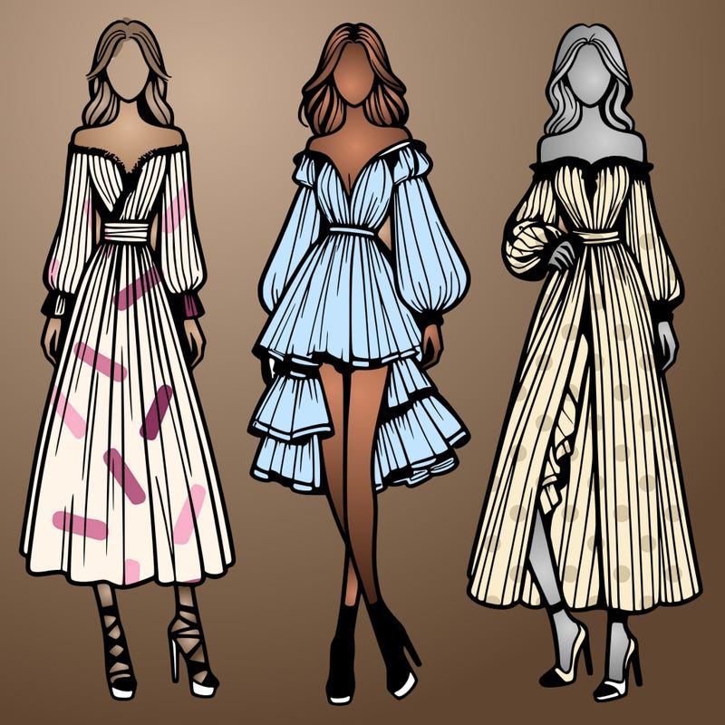 fashion models dresses