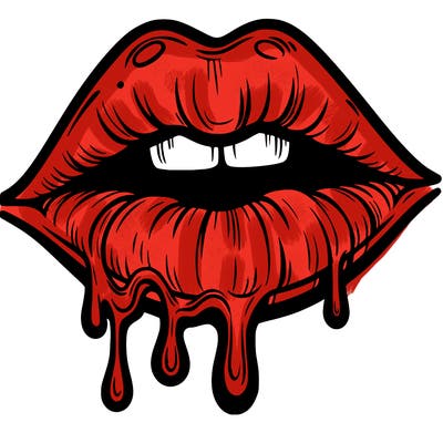 lips that look realistic and drip