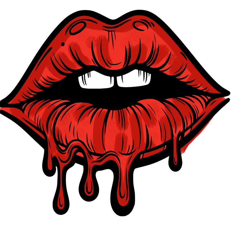 lips that look realistic and drip
