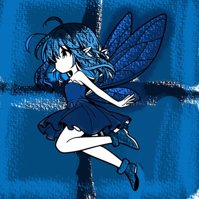 manga fairy flying