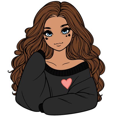 a beautiful girl in a big sweatshirt