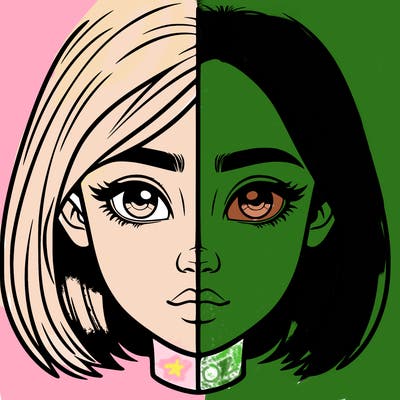 realistic girl split