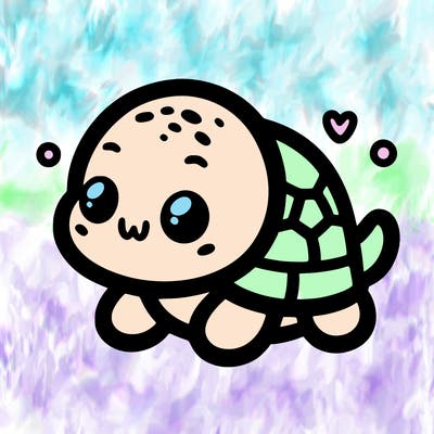 cute  easy baby turtle