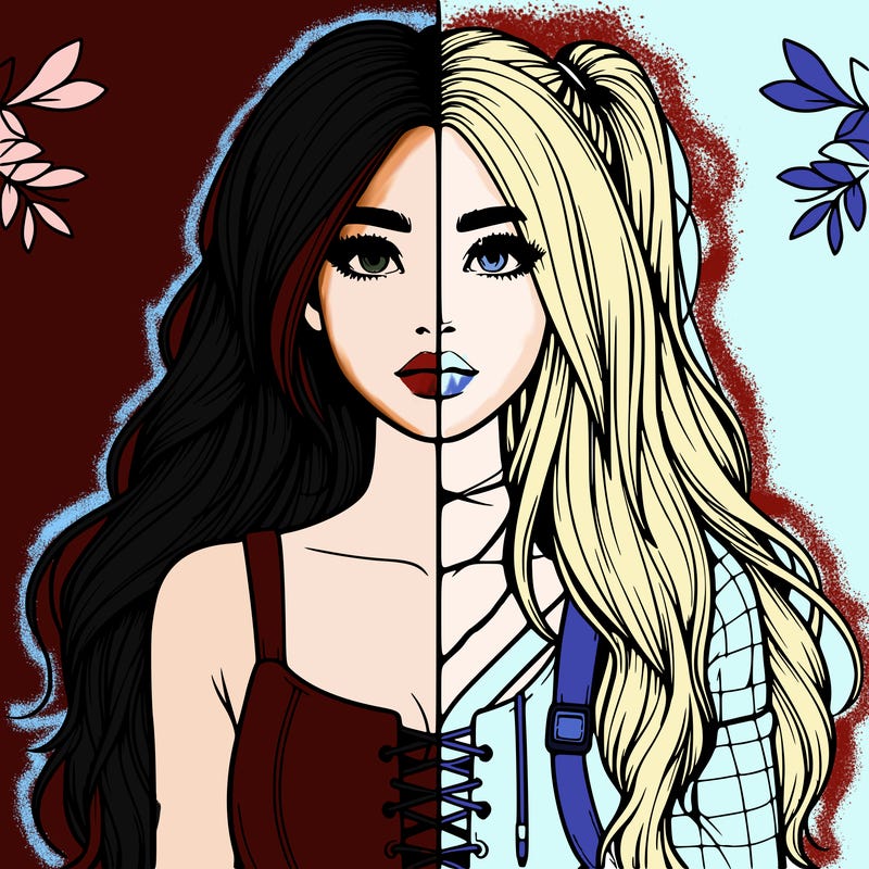 realistic girl split