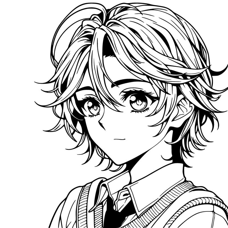 realistic manga character