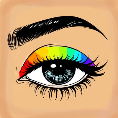 eye closed realistic