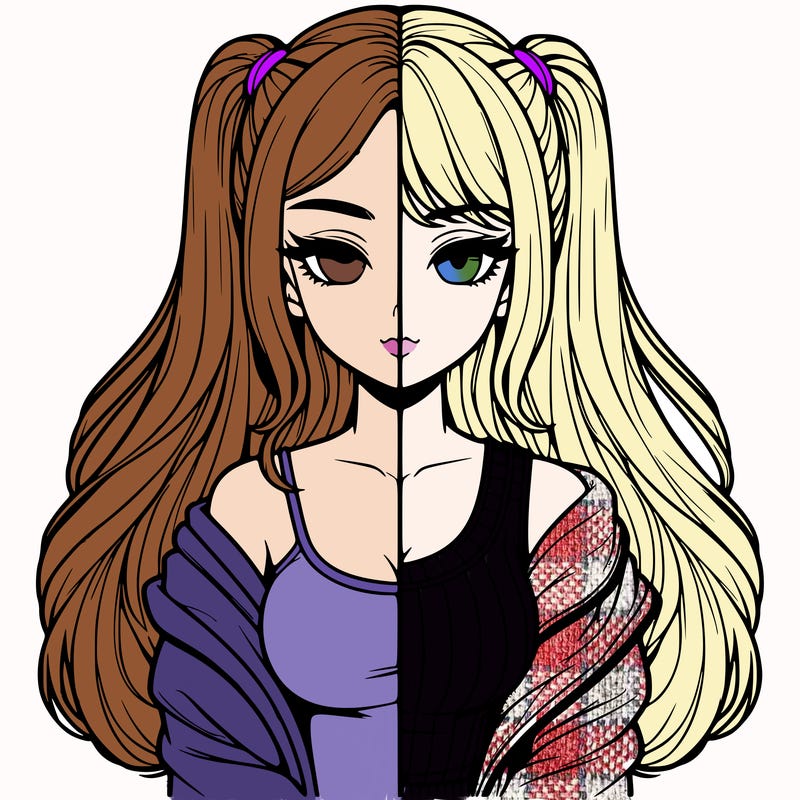 realistic girl split