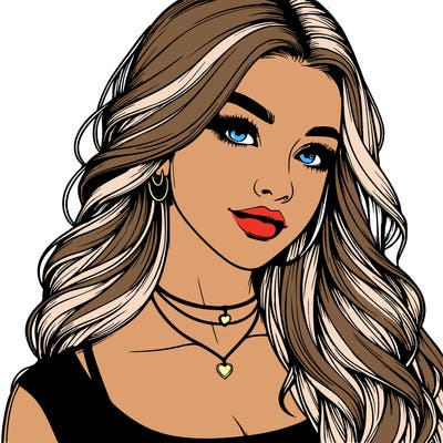 detailed realistic girl