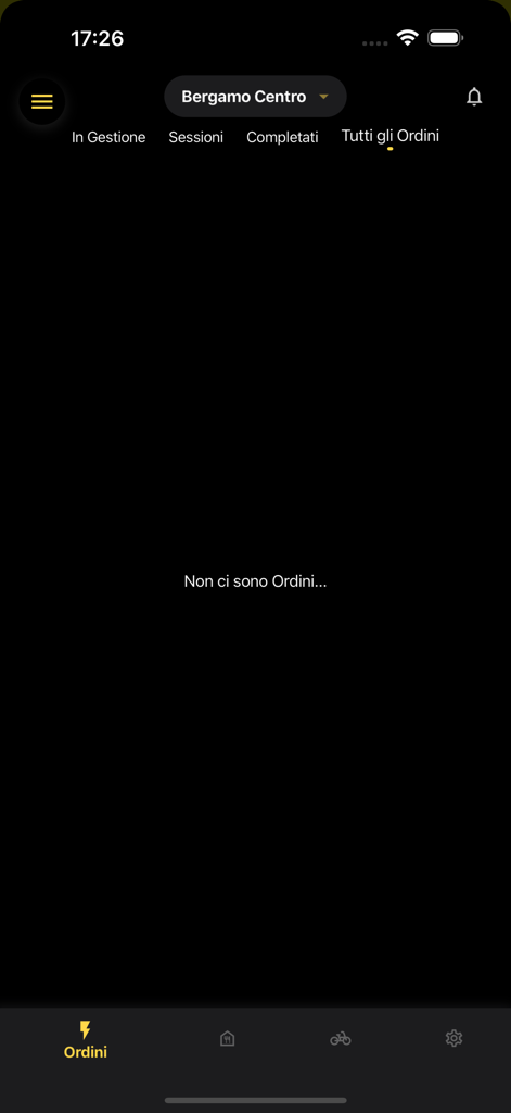 Flash Manager - Flash Manager app orders dashboard showing a management screen for delivery logistics in a specific city zone
