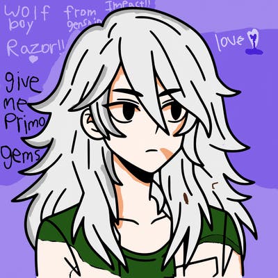 hot boy with long hair