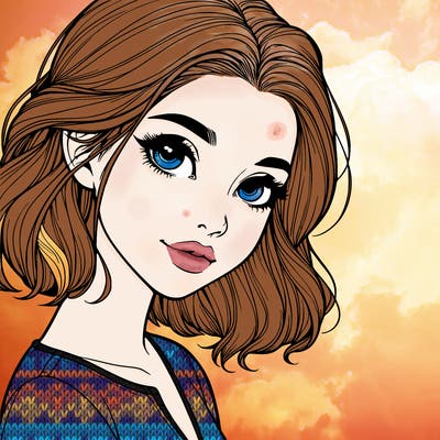 beautiful realistic girl