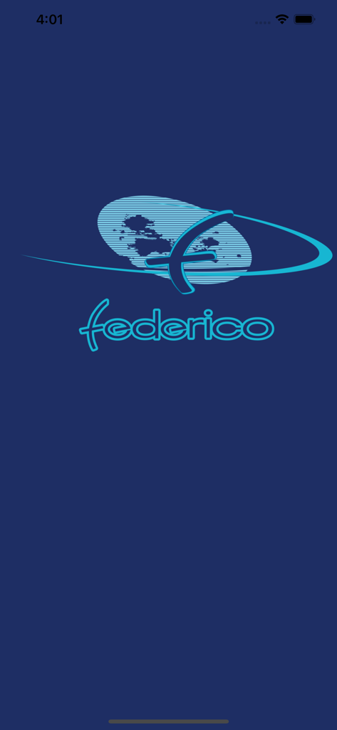 MyFederico - MyFederico bus travel app splash screen with logo