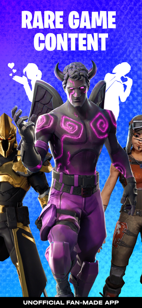 A collection of rare character skins for Fortnite Battle Royale fans