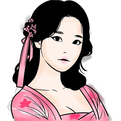 korean woman realistic