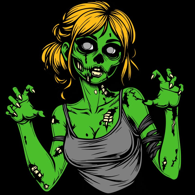 realistic zombie girl