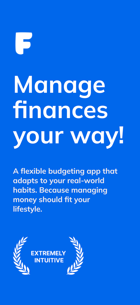 Schermata promozionale per l'app FreeBudget con il titolo Gestisci le finanze a modo tuo