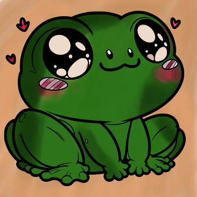 cute frog person realistic