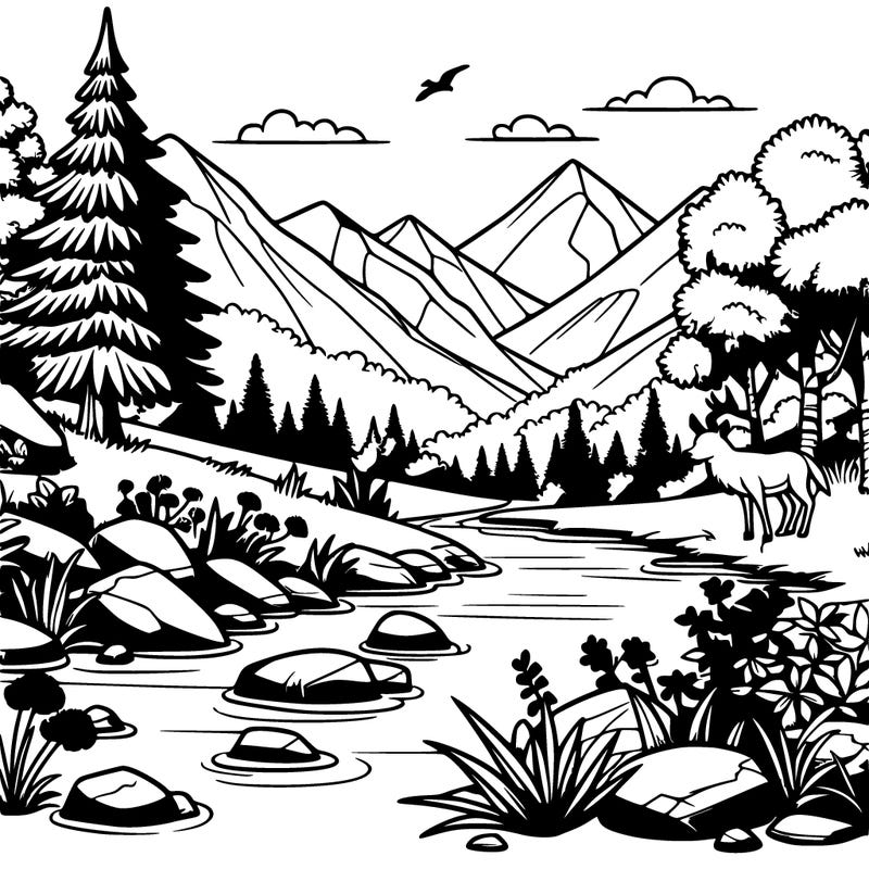 realistic nature scenery