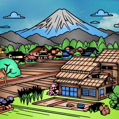 japan countryside landscape