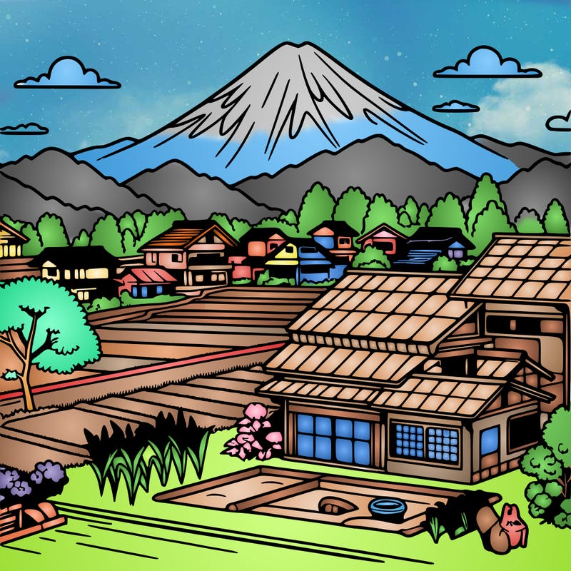 japan countryside landscape