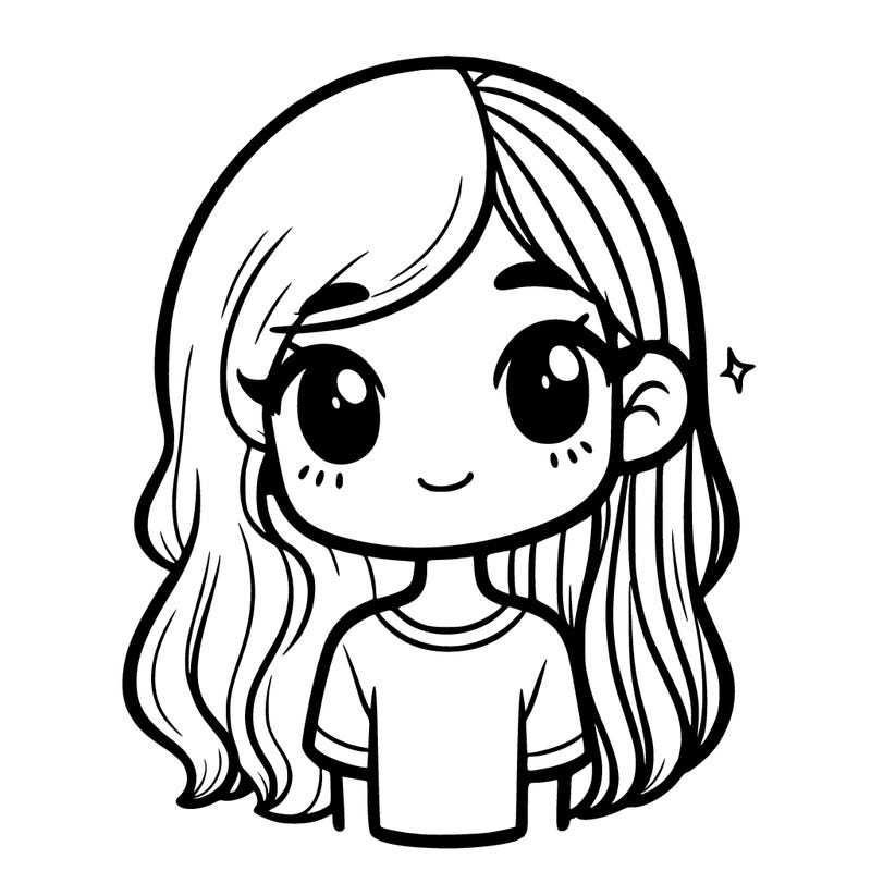 girl with split hair